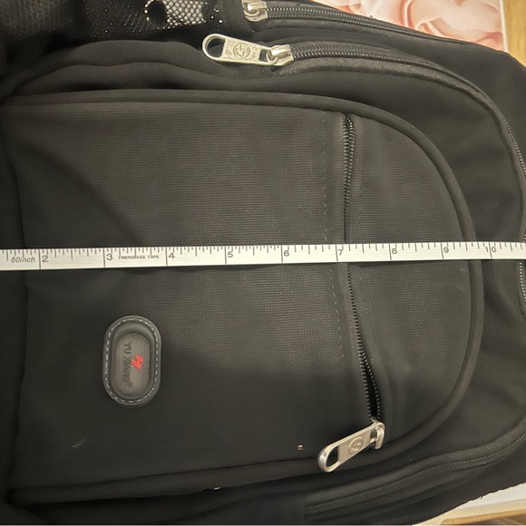 Classic Black Backpack with Multiple Compartments - Picture 9 of 10